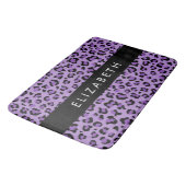 Tapis De Bain Empreinte de léopard, Spots, Leopard Violet, Votre (Angle)
