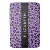 Tapis De Bain Empreinte de léopard, Spots, Leopard Violet, Votre (devant Vertical)