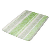 Tapis De Bain Empreinte de léopard sur arrière - plan rayé. (Angle)