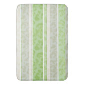 Tapis De Bain Empreinte de léopard sur arrière - plan rayé. (devant Vertical)