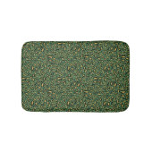 Tapis De Bain Empreinte de léopard sur vert douillet (Devant)