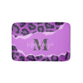 Tapis De Bain Empreinte de léopard violet (Devant)