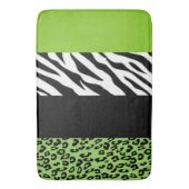Tapis De Bain Empreinte de léopard, Zebra Print, Poster de anima (devant Vertical)
