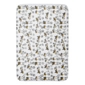 Tapis de bain empreinte de patte de Jack Russell (devant Vertical)