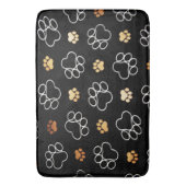 Tapis De Bain Empreinte de patte mignon de chien d'amusement (devant Vertical)