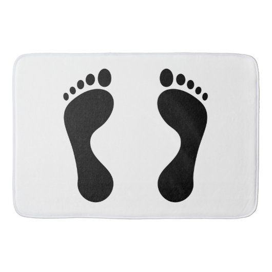 Tapis de bain Empreinte de pied (Devant)