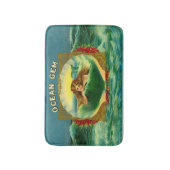 Tapis De Bain Empreinte étiquette cigare de sirène Ocean Gem (Devant (Vertical))