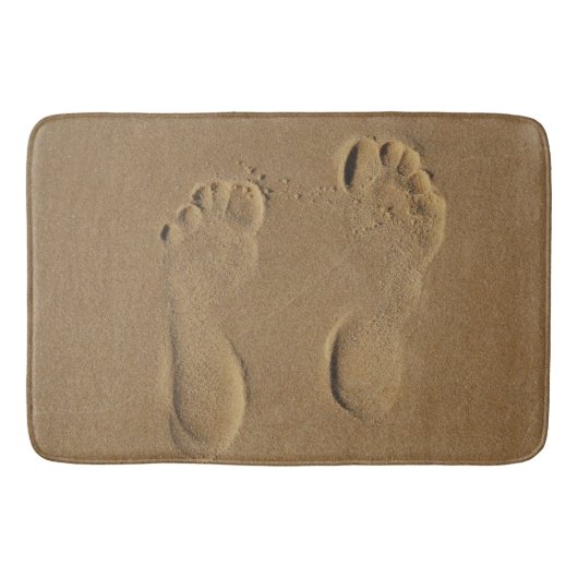 Tapis de Bain - Empreintes dans le Sable (Devant)