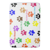 Tapis De Bain Empreintes de pattes (devant Vertical)