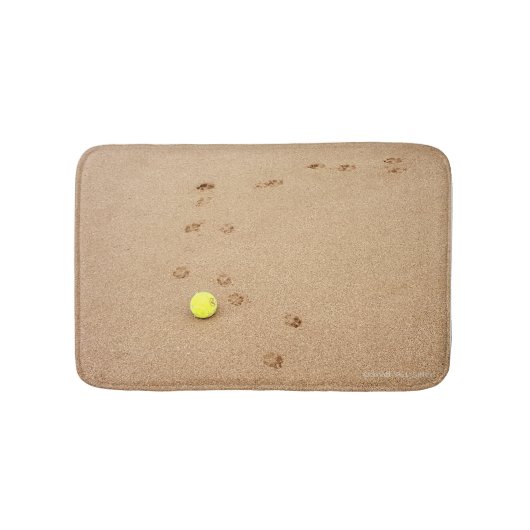 Tapis De Bain Empreintes de pattes dans le sable (Devant)