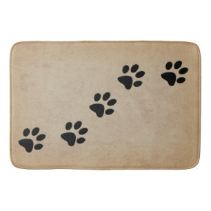 TAPIS DE BAIN EMPREINTES DE PATTES DE CHIEN