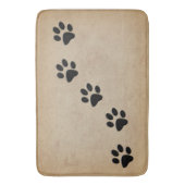 TAPIS DE BAIN EMPREINTES DE PATTES DE CHIEN (devant Vertical)