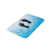 Tapis De Bain Empreintes Design Bain Mat (Angle)