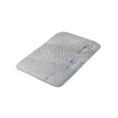 Tapis De Bain Empreintes d'oiseaux et d'humains dans le sable, S (Angle)