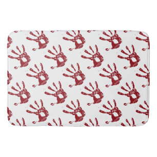 Tapis De Bain Empreintes sanglantes Mat de bain