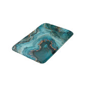 Tapis de bain en Agate de Teal (Angle)