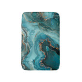 Tapis de bain en Agate de Teal (Devant (Vertical))