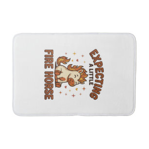 Tapis De Bain En attente d'un petit cheval de feu Vintage Baby S