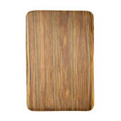 Tapis de bain en bois rustique - naturel et absorb (Devant (Vertical))