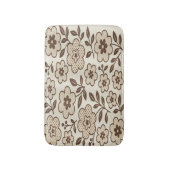 Tapis de bain en crème floral (Devant (Vertical))