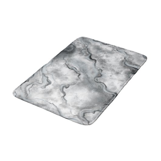 Tapis de bain en marbre gris (Angle)