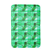 Tapis de bain en mousse d'orignal vert rustique (Devant (Vertical))