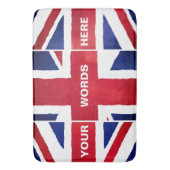 Tapis de bain en mousse drapeau Union Jack britann (devant Vertical)