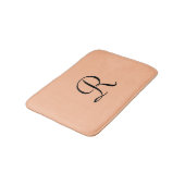 Tapis de bain en peluche monogrammé Peach Fuzz (Angle)