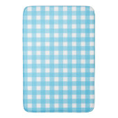Tapis De Bain En vichy bleu cérusé clair (devant Vertical)