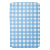 Tapis De Bain En vichy bleu ciel (devant Vertical)
