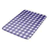 Tapis De Bain En vichy bleu marine (Angle)