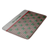 Tapis De Bain en vichy de Noël des années 1940 (Angle)