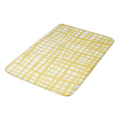 Tapis De Bain en vichy motif en jaune (Angle)