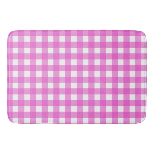 Tapis De Bain En vichy rose (Devant)
