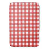 Tapis De Bain En vichy rouge et blanc (devant Vertical)