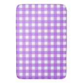 Tapis De Bain En vichy violet brillant (devant Vertical)