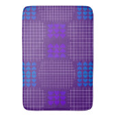 Tapis De Bain Enceintes Royal Purple Blue Grid (devant Vertical)