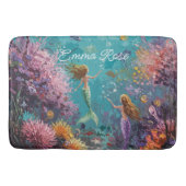 Tapis De Bain Enchanted Mermaid Underwater Scene (Devant)