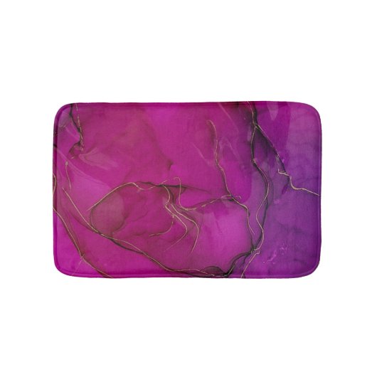 Tapis De Bain Encre alcoolique violette (Devant)