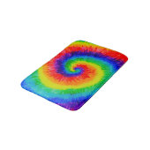 Tapis De Bain Encre d'alcool à Cravate arc-en-ciel (Angle)