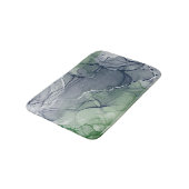 Tapis De Bain encre d'alcool verte (Angle)