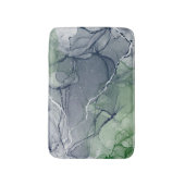 Tapis De Bain encre d'alcool verte (Devant (Vertical))