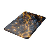 Tapis De Bain Énergie électrique Abstraite avec éclair doré (Angle)