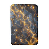 Tapis De Bain Énergie électrique Abstraite avec éclair doré (Devant (Vertical))