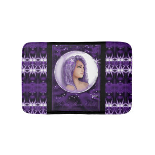 Tapis De Bain Enfant mauve lune