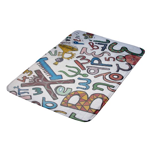 Tapis De Bain Enfants colorés ABC (Angle)