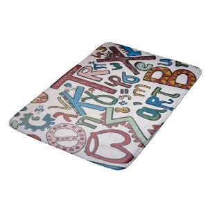Tapis De Bain Enfants colorés ABC