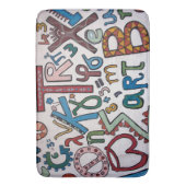 Tapis De Bain Enfants colorés ABC (devant Vertical)
