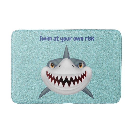 Tapis De Bain Enfants Customisés salle de bain pour requins (Devant)