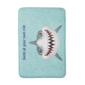 Tapis De Bain Enfants Customisés salle de bain pour requins (Devant (Vertical))